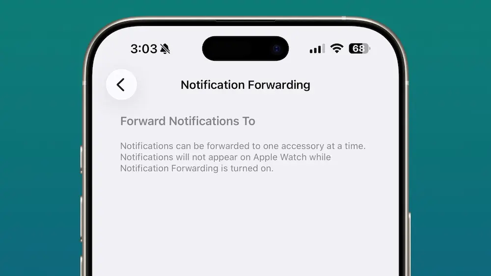 ios 26 3 notification forwarding