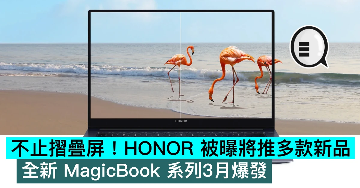 不止折叠屏！ HONOR 被曝将推多款新品，全新 MagicBook 系列3月爆发