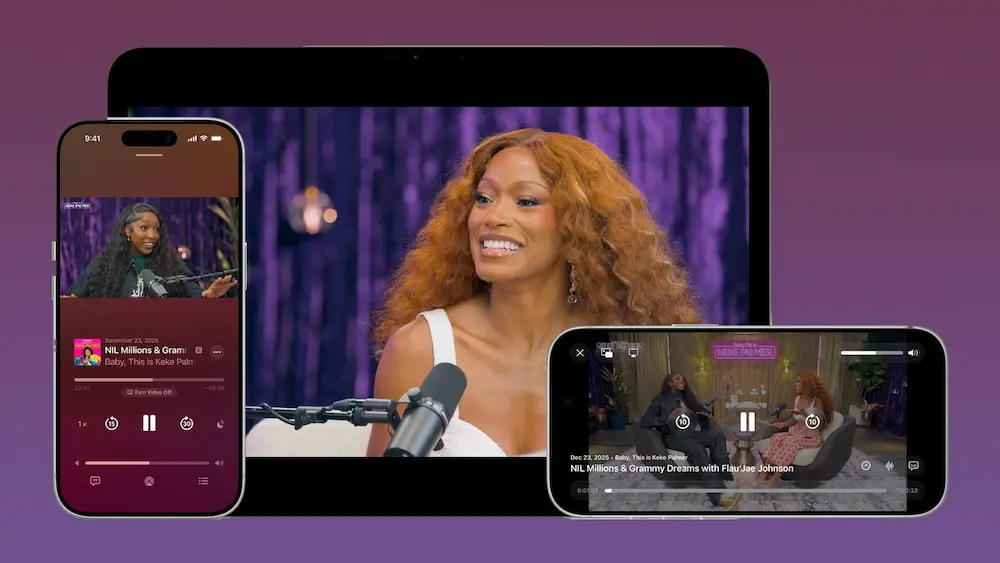 apple podcasts video