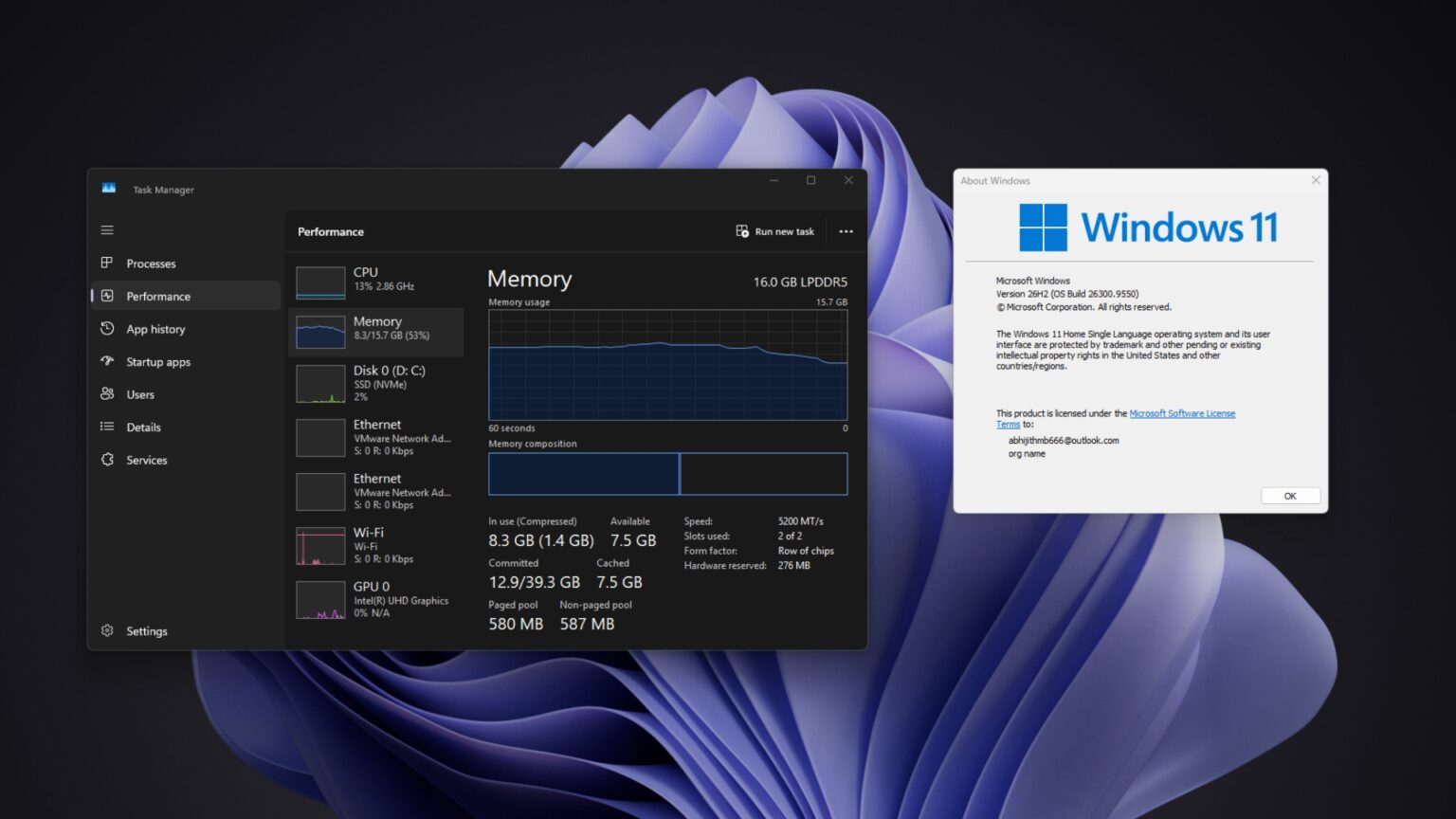 Windows 11 26H2 似乎悄悄获得重大效能改善，部分电脑RAM 占用明显下降- 电脑王阿达